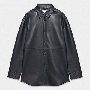 Aritzia Faux Leather Pelli Shirt Jacket